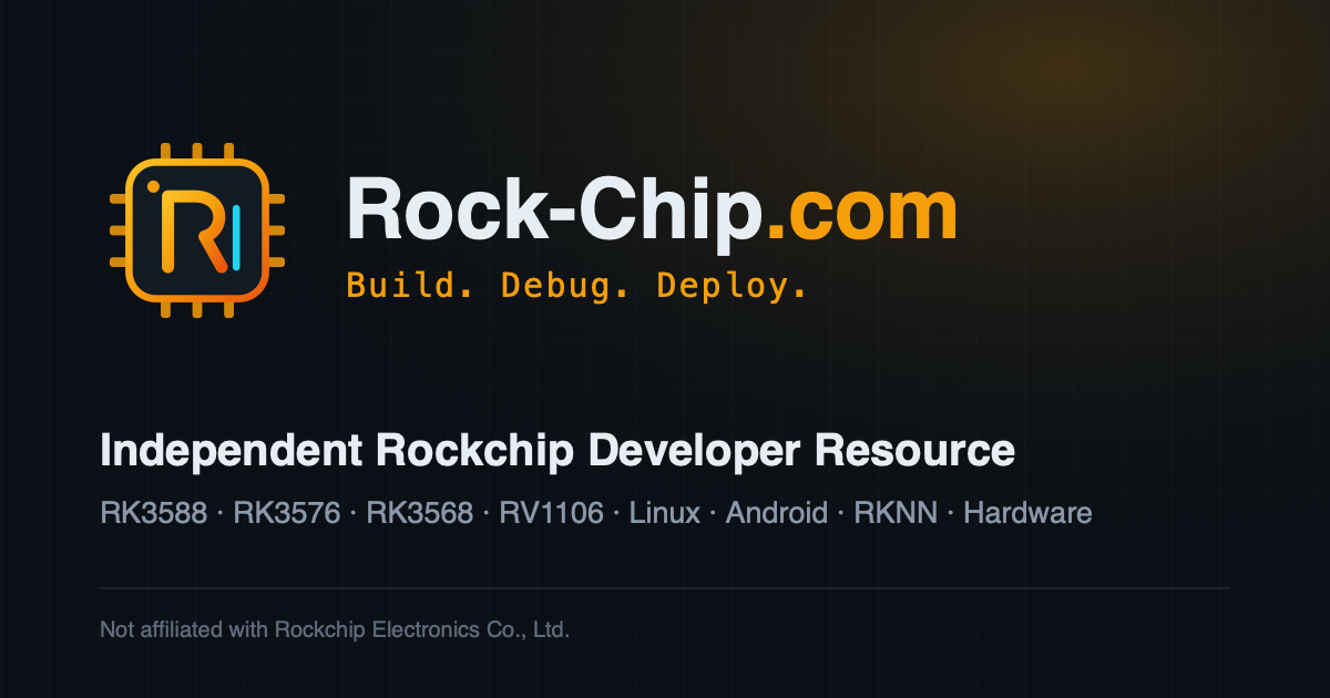 Build Mainline U-Boot for Rockchip (RK3588, RK3568, RK3399) | Rock-Chip.com